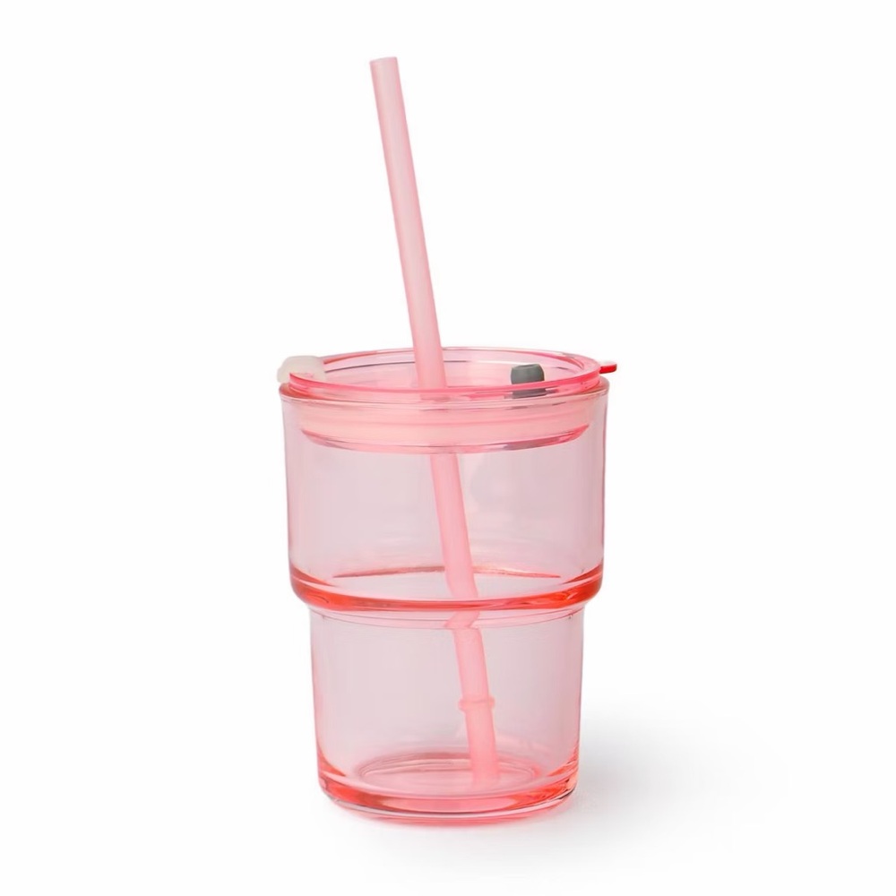 Target Bullseye's 12 oz Mini Glass Tumbler Pink